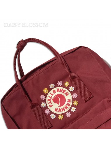 [刺繡限定!] Fjallraven Kanken –  Ox Red/ Daisy Blossom